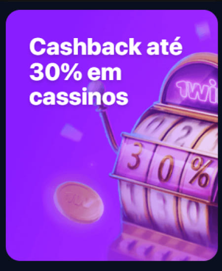Cashback e outros bônus para jogadores do Brasil No 1 Win Brasil, oferecemos cashback até 30%
